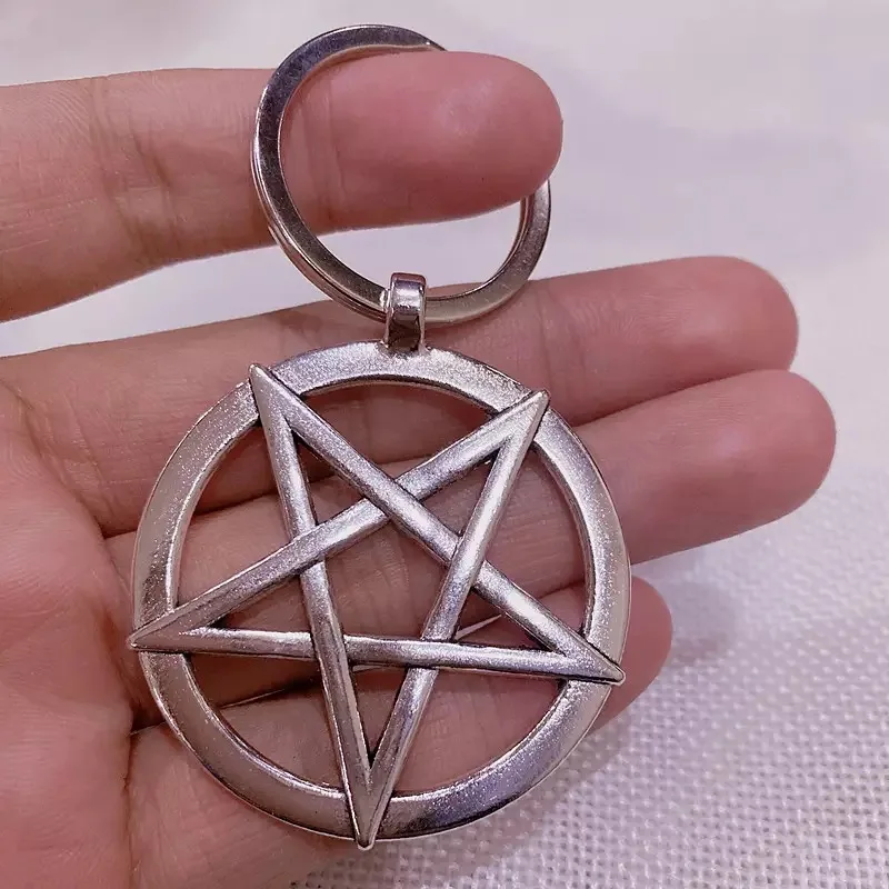 Fashion Inverted Pentagram Pendant Satanic Symbol Necklace Unisex Amulet Jewelry