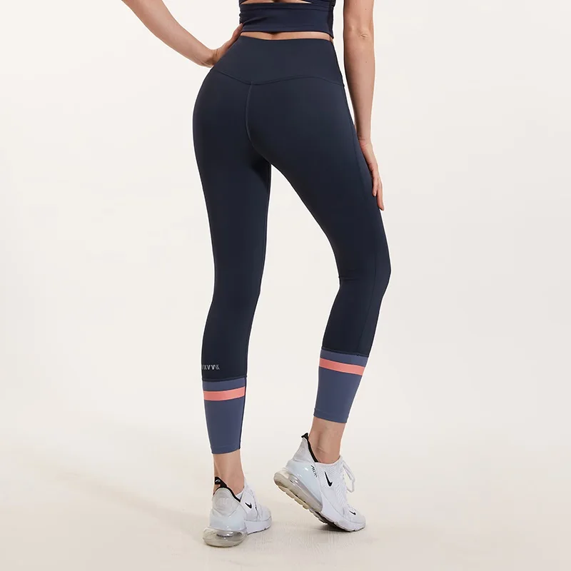 Woman Seamless Legging Striped Splicing Yoga Pants Sports High Waist Full Length Workout Leggings for Fittness Yoga Leggings