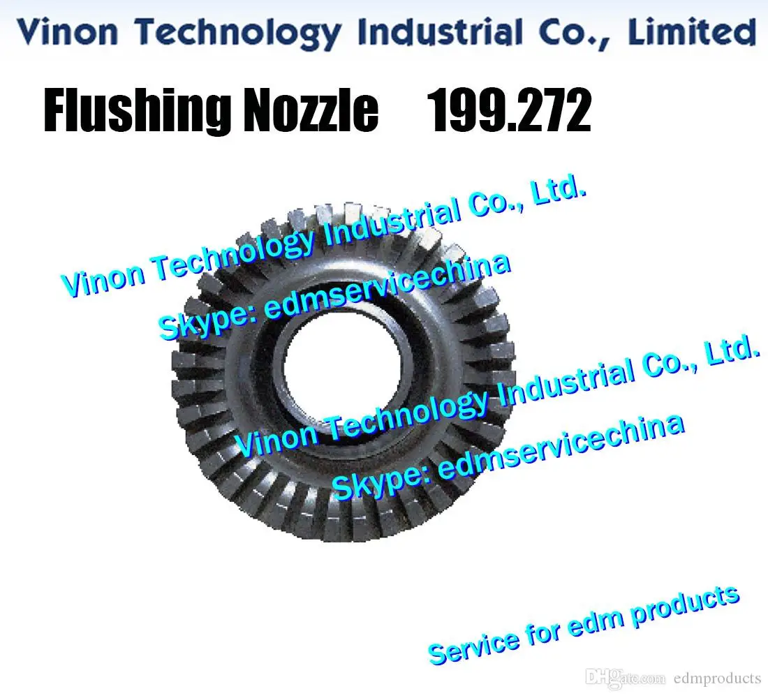 199.272 edm Flushing Nozzle A331 Ø9mm for Agie Classic 2,Classic 2S,Classic 3,Classic 3H,Classic 3S 199.272.6, 834.684, 59019927