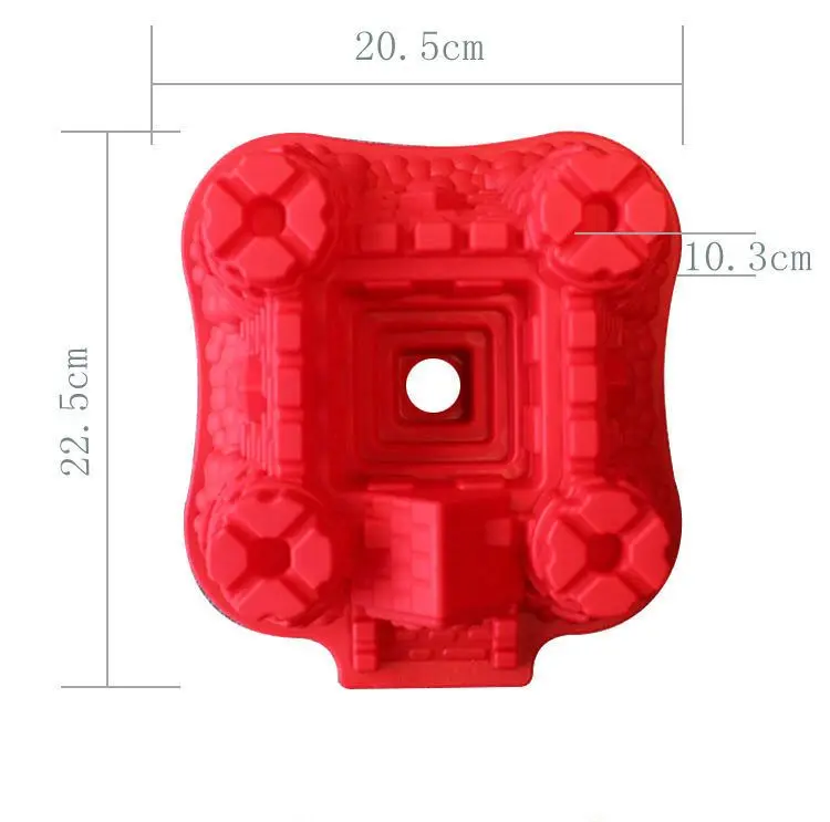 Castle Shapes Silicone Cake Mold 3D Pebble Soap Craft Maker Dessert Pudding Mousse Baking Chocolate Decorating Tools