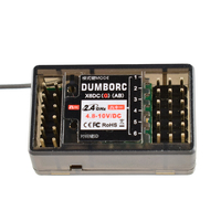 Hot DUMBORC X6DCG 2.4G 6CH Light Servo and Motor Control Receiver with Gyro for X6 Transmitter RC Car Boat Transmitter