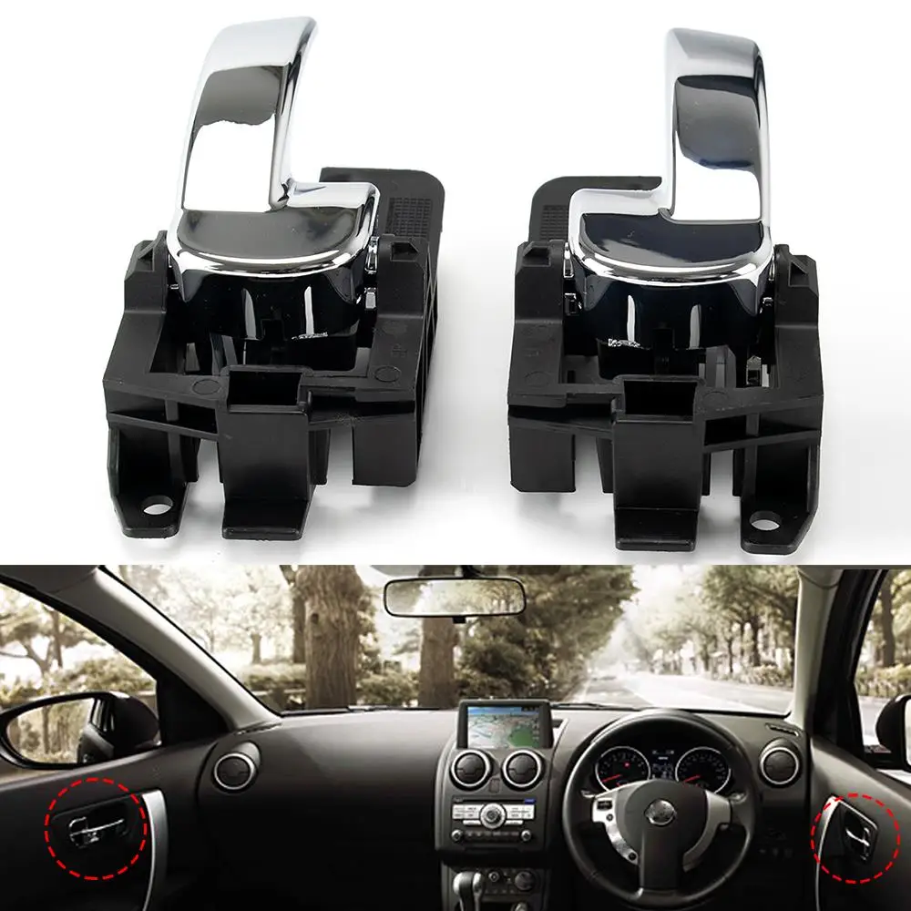 2Pcs Interior Door Handle For Nissan Qashqai J10 2007 2008 2009 2010 2011 2012 2013 80670JD00E 80671JD00E Left Right Front Rear