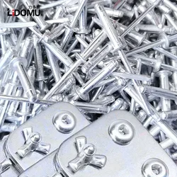 automobile tri-fold rivets folding rivet aluminium alloy blind rivets 30/50pcs large flange dome