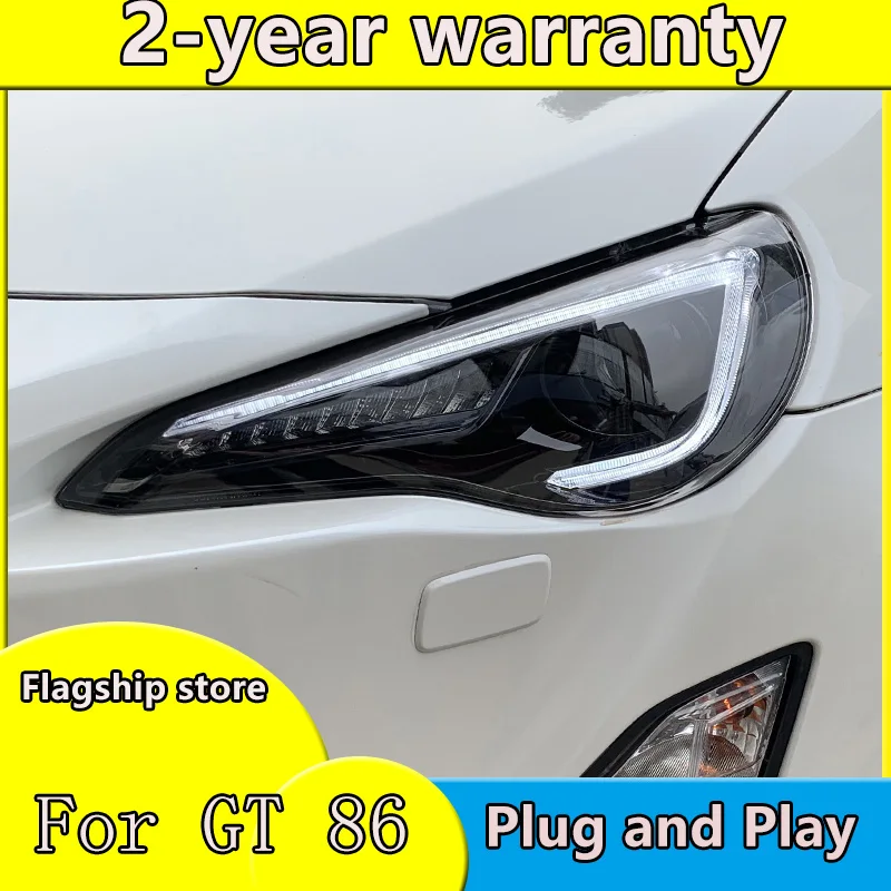 

Стайлинг автомобиля для Toyota FT GT 86 FT86 GT86 Subaru BRZ 2012-2018 фары светодиодные фары DRL линзы двойной луч