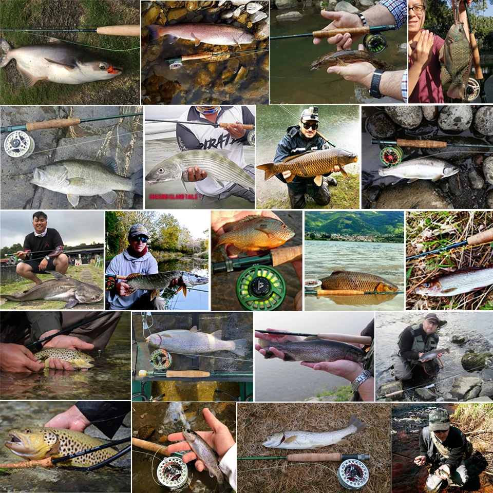 Maximumcatch Fly Rod and Reel Combo 8'4"/8'6'/9'/9'6'' 3/4/5/6/7/8WT Wędka węglowa z dużym aluminiowym kołowrotkiem — zdjęcie 7