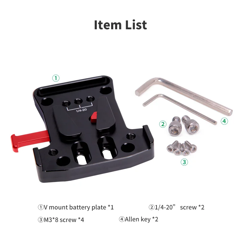 Lanparte Universal V Mount สำหรับกล้อง DSLR อุปกรณ์เสริม