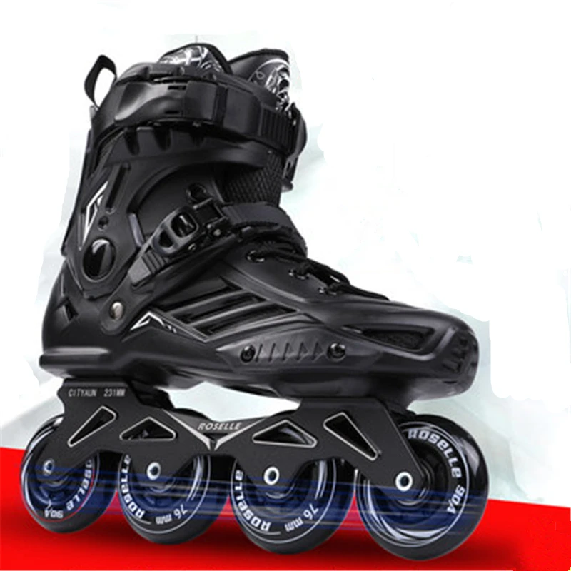 

RS6 Inline Skates Professional Slalom Adult Roller Skating Shoes Sliding Free Skate Patins Size 35-46 Good As SEBA Sneakers