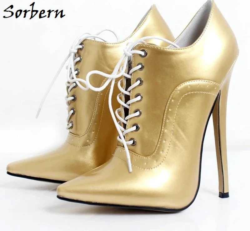 Sorbern Stripper High Heels Pump Women 18Cm Women Shoes 43 Size Stilletos Women Point Toe Custom Crossdressing Pumps Lady