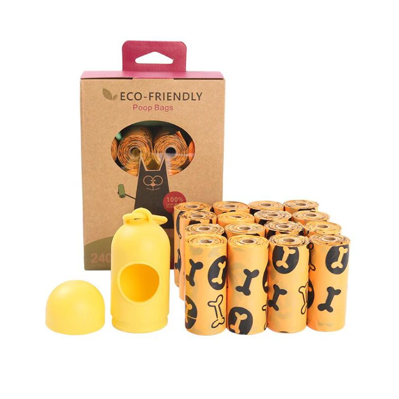 Dog Supplies 21/16 rolls/1box EPI Degradable Pet Garbage Bag Dog Cat Pick Up Bag Dogs Poop Bags Outdoor Home Cleaning Products