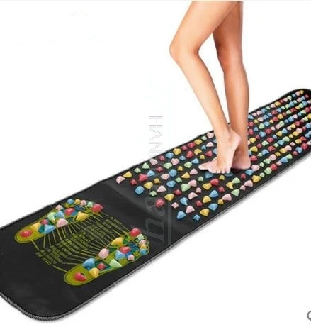 

HANRIVER Leg Foot Massage Pad Pain Relief Stone Massager Mat Walk Muscle Stimulator Health Mattress Home Relaxation Health Care