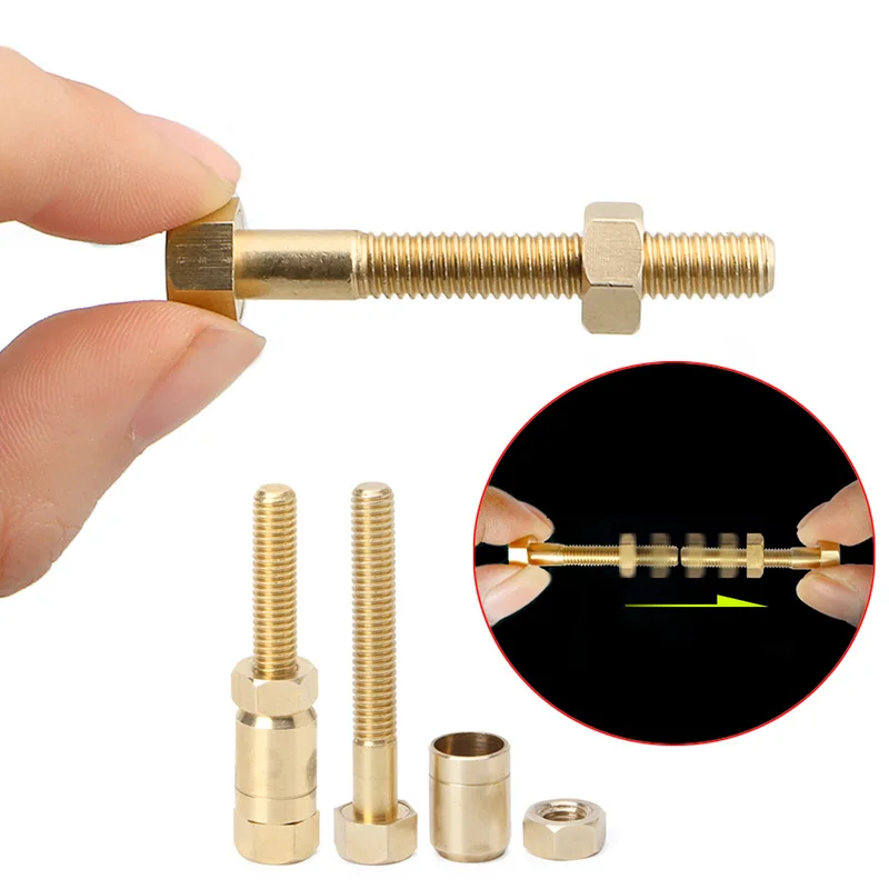 Nut Off Bolt Screw Magic Trick Micro Psychic Super Ultimate Rotating Close-Up Magic Props Easy To Do Magic Illusion G8229