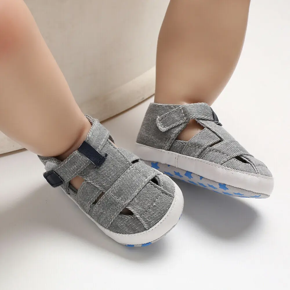 

Unisex 2019 New Summer Newborn Baby Boy Girl Sandals Soft Sole Crib Shoes Sneaker Prewalker Baby Casual Shoes