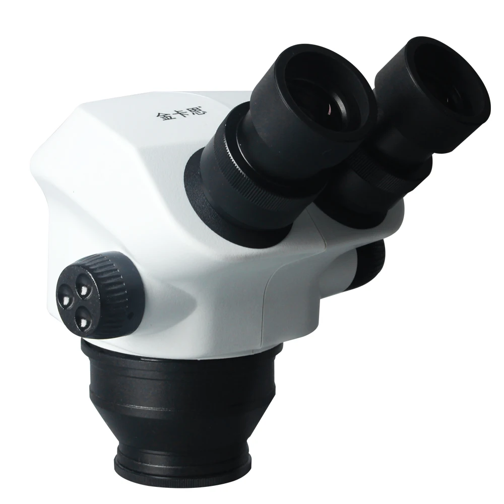 Imagem -05 - Zoom Contínuo Cabeça de Microscópio Estéreo 7x50x Microscópio Binocular Mais 0.5x 2.0x Barlow Lente Objetiva para Solda Pcb