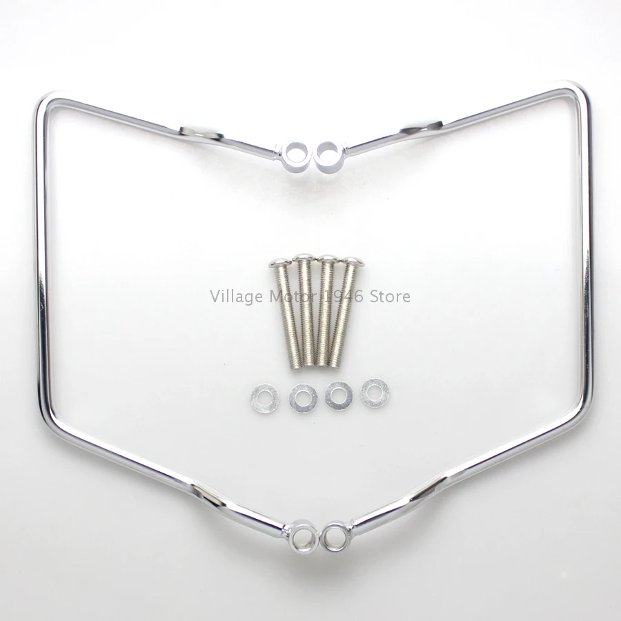 For Yamaha Vstar Dragstar 400 600 Classic 1998-2011 V-Star XVS 1100 Motorcycle Chrome Saddle bag Support Bar Mount Bracket