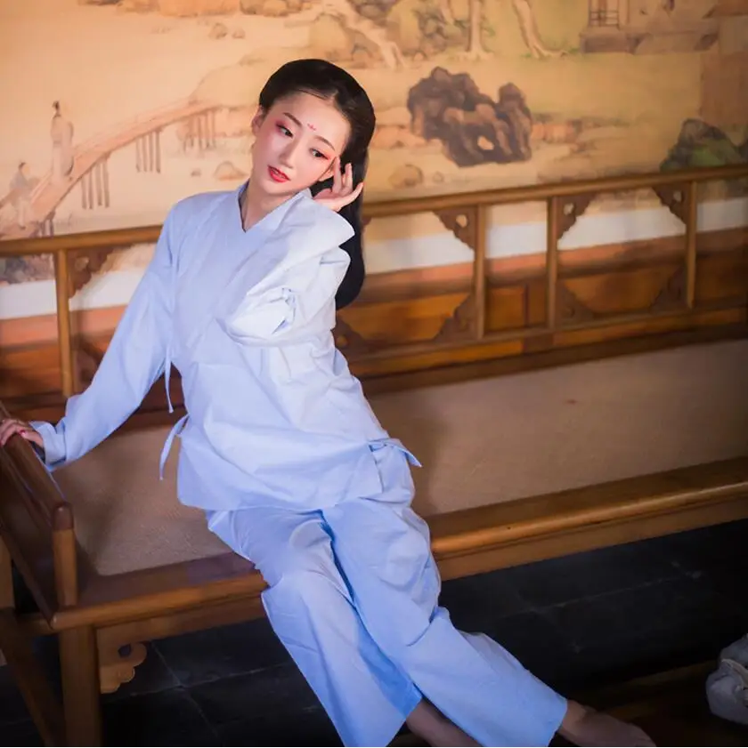 

Daily Ancient modern general clothing Chinese Female Cotton comfortable underwear China traditional hanfu pajamas Jacket + pants