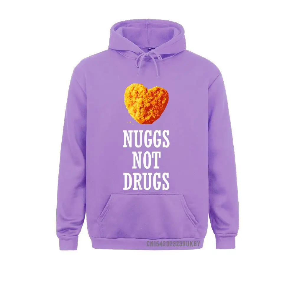 Fashionable Boy Sweatshirts Nuggs Not Drugs Harajuku Funny Heart Nugget Gift 2 Normal Hoodies Long Sleeve Casual Hoods