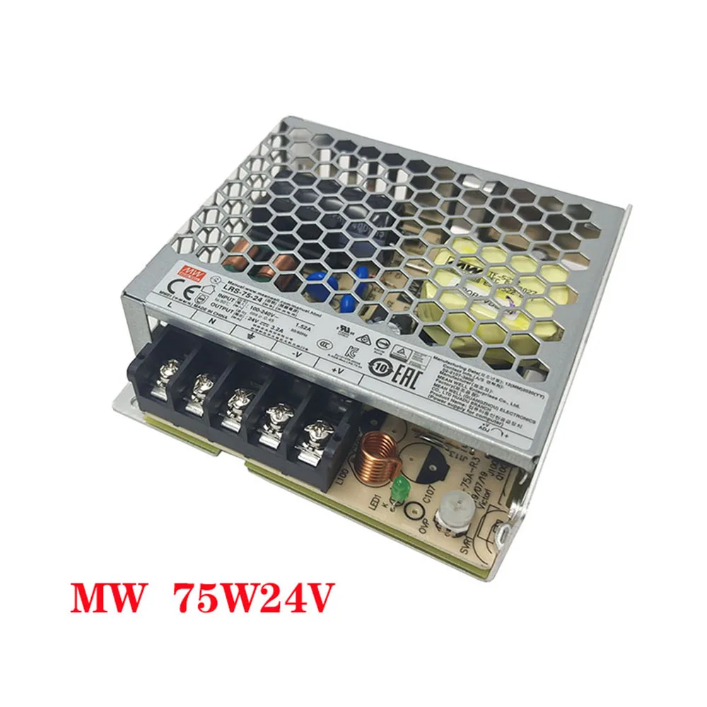 MEANWELL LRS-75-24 5V12V15V36V48V1.6/2.1/3.2A 5/6/ 14A DC LED indicatore luminoso Monitor NES 75Wsingle uscita commutazione alimentazione SuppIy