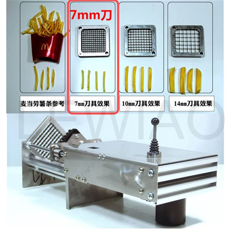 산업용 전기 타피오카 바삭한 당근 슬라이서 감자튀김 커터 기계