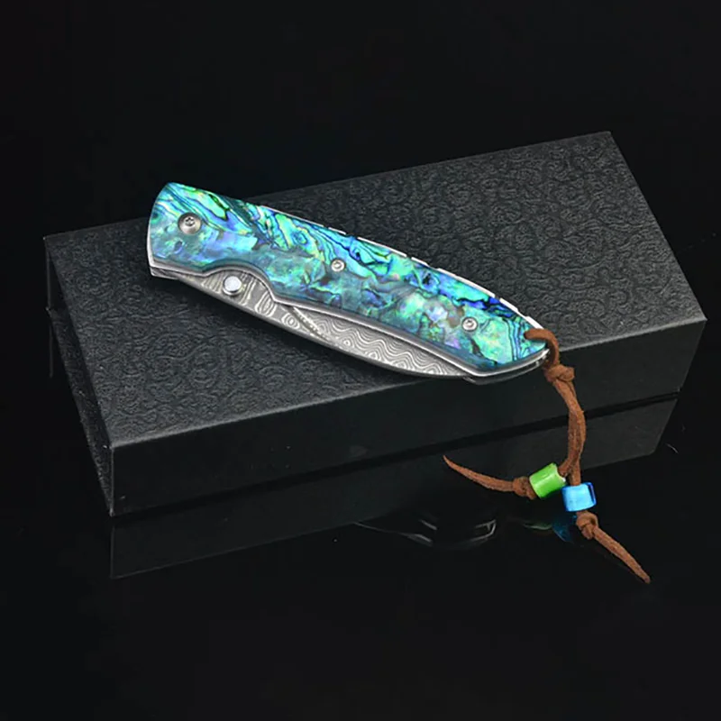 1 piece Acrylic New Zealand Natural Abalone Shell DIY Pocket Folding Knife Handle Scale Patches Making Material EDC Tools Grips