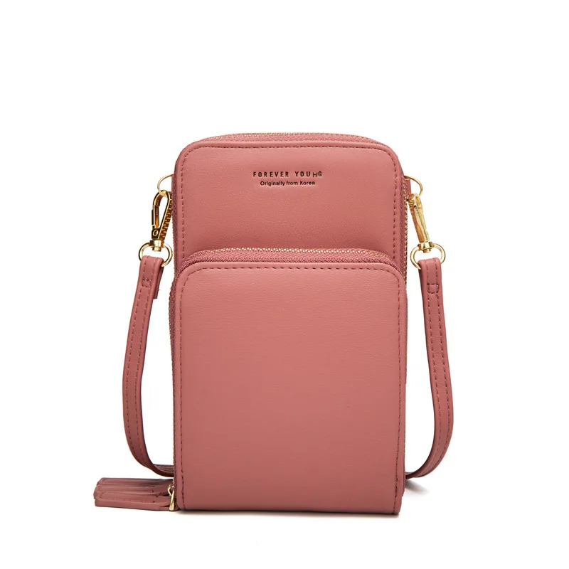 New Style Wallet Women Colorful Cellphone Bag Fashion Card Holder Small Summer Shoulder Bag for Women Carteira Feminina