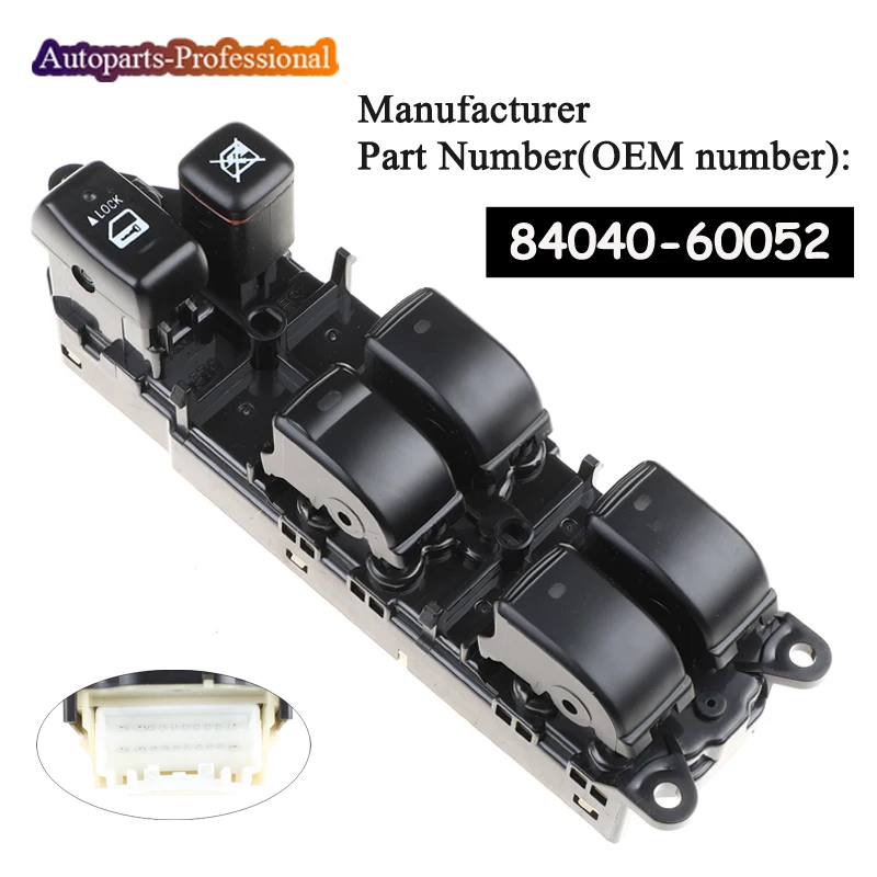 For Toyota Land Cruiser 120 Prado GRJ120 TRJ120 84040-60052 8404060052 84040-60053 8404060053 Power Master Window Switch Car