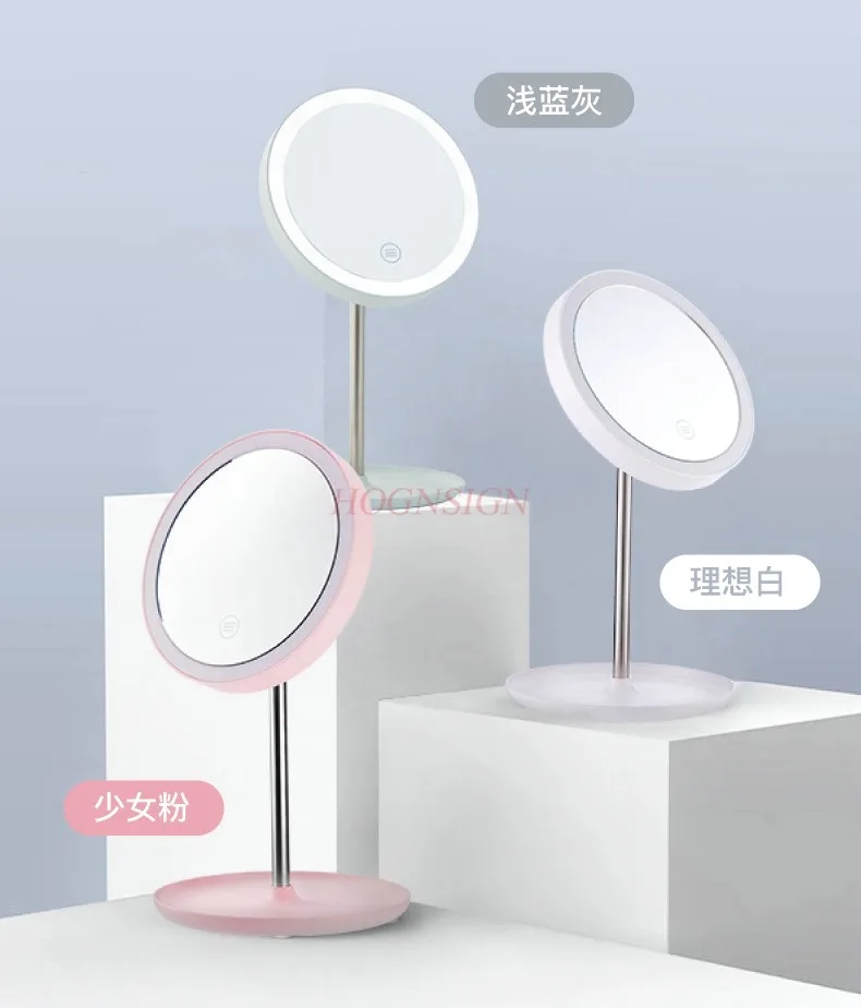 Make-upspiegel Desktop Prinses Desktop Dressing Spiegel met led-verlichting Slaapzaal Studenten Sale