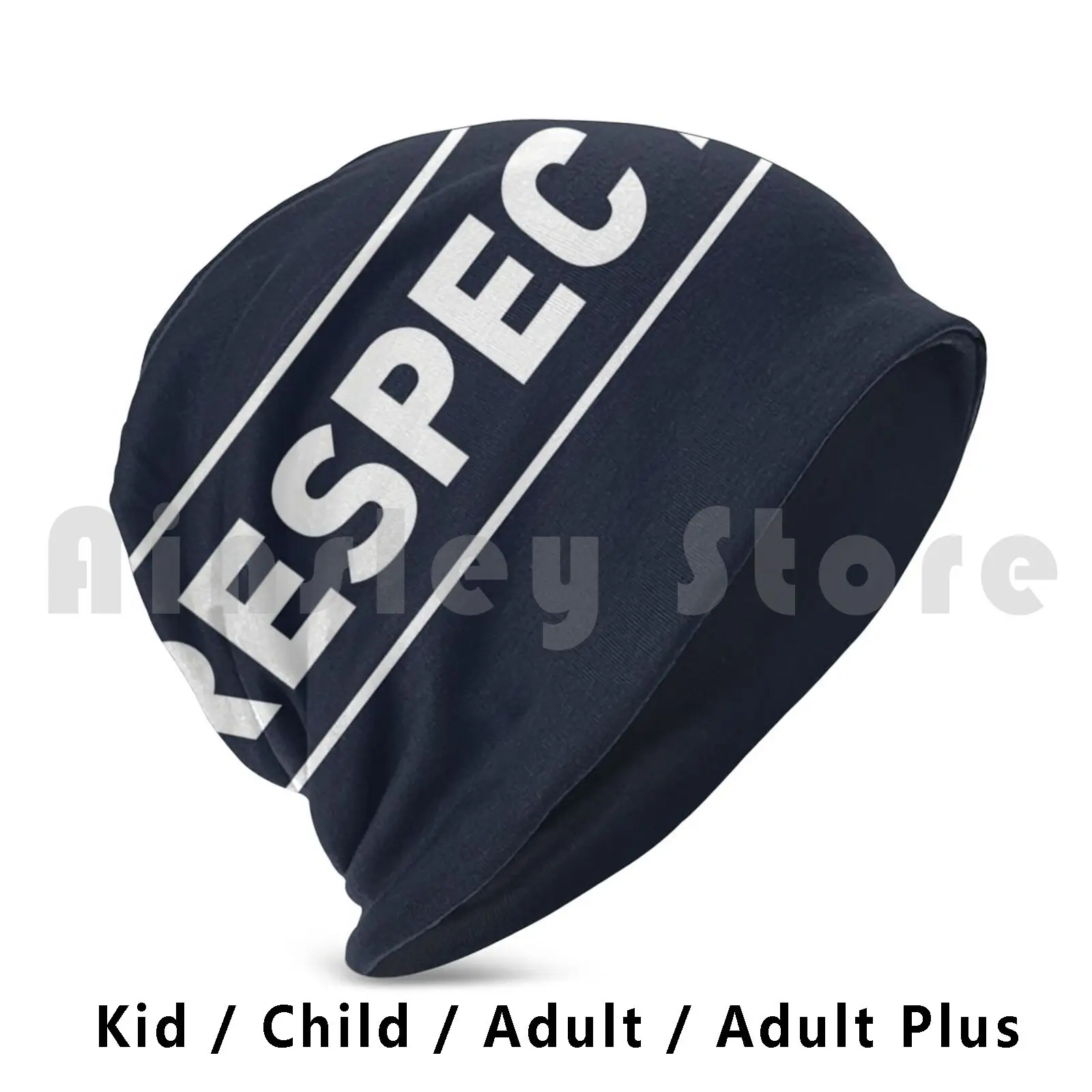 Respect ( Dark ) Beanies Pullover Cap Comfortable Consideration Courtesy Deference Dignity Football Sport Respect