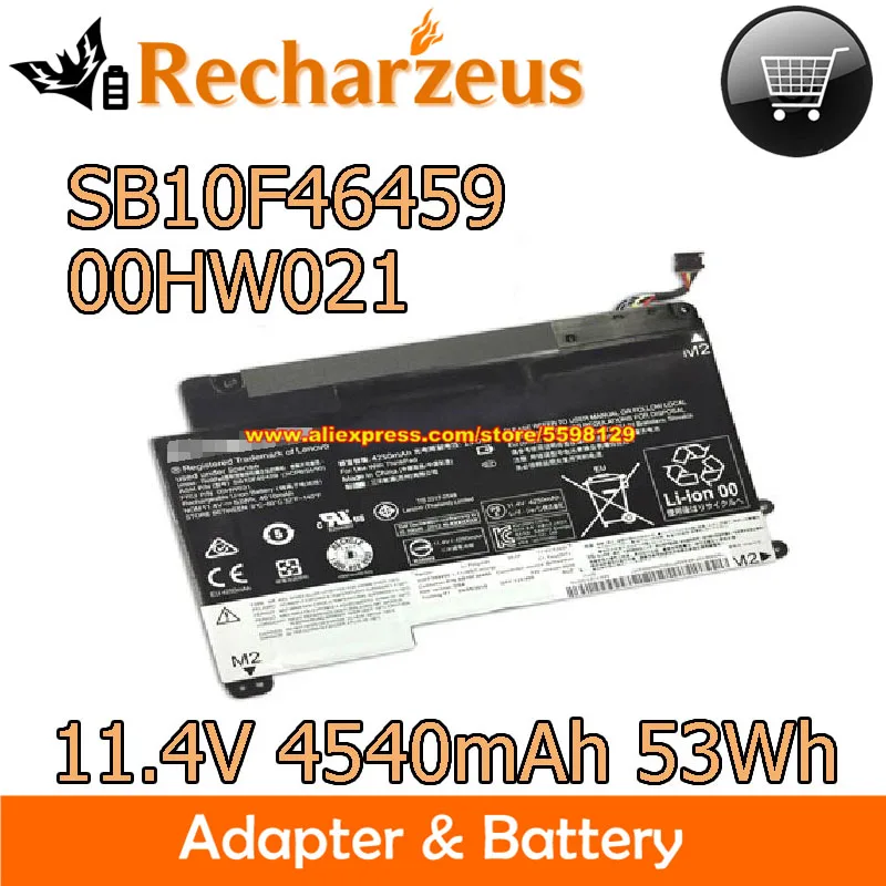 

Genuine 11.4V 4540mAh 53Wh SB10F46459 00HW020 00HW021 SB10F46458 Laptop Battery For Lenovo ThinkPad 20GQ P40 Yoga 460 20EM-CT01W