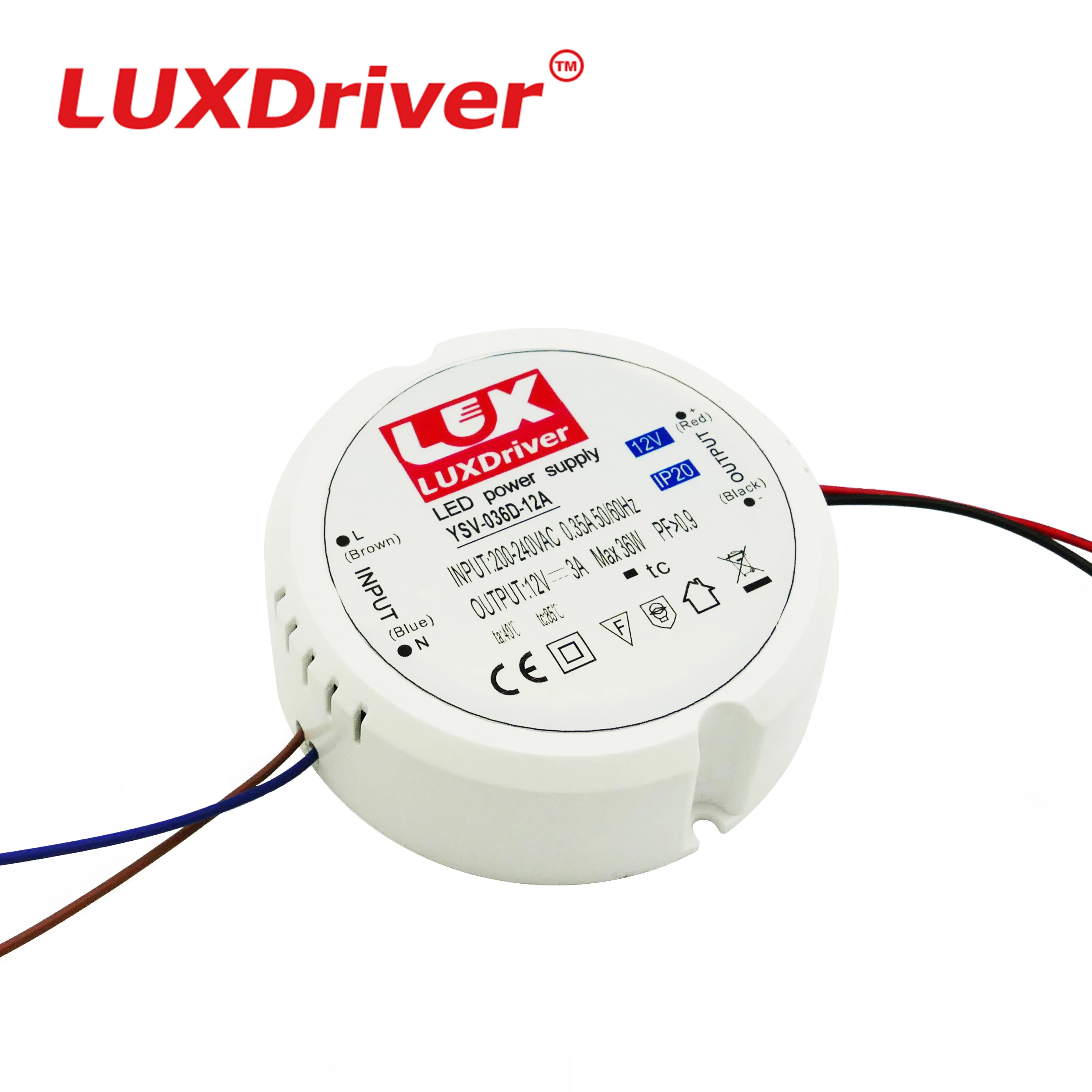 10W-36W DC Driver For Lighting 12V/24V  Power Supply  LED Adapter