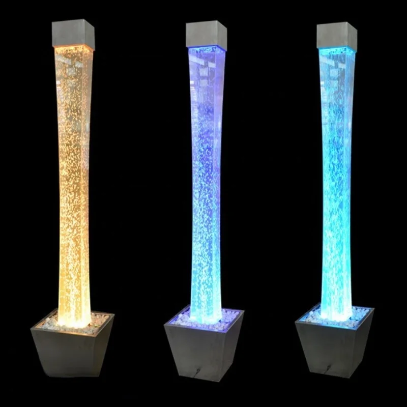 

indoor LED glowing water bubble lamps luxury home decoration