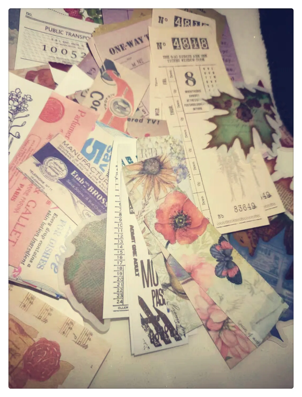 210 PcsRetro Plant Collection Notes VintageTicker Stickers Material Memo Stationery DIY Diary Planner Scrapbooking Label Journal