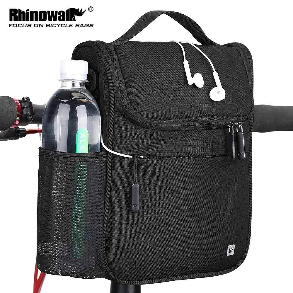 Folding bike handlebar water bottle 2 in 1 waterproof large capacity for brompton bag 