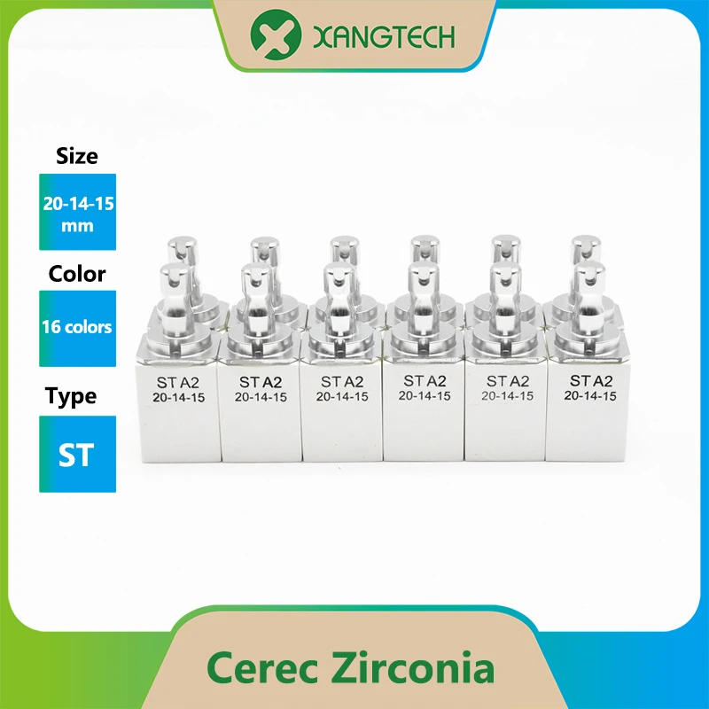 XANGTECH ST A2 Sirona Cerec bloques de circonita, 40x14x15mm de materiales dentales