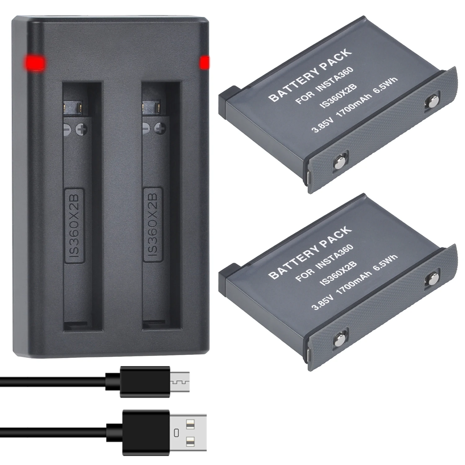 

1700mAh Rechargeable Battery Pack For Insta360 ONE X2 Lithium Battery OR Dual Charger for Insta360 X2 Camera Accessories