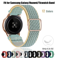 Elastic Nylon Strap for Samsung Galaxy Watch Active 2 46mm 42mm Adjustable Band for Huawei watch GT 2 amazfit gts bip TicWatch