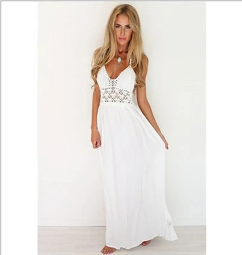 Vrouwen Boho Strand Jurken Zomer Zonnejurk Casual Feestjurk Elegant Playa Spaghettibandjes Chiffon Harajuku Vestido Femme