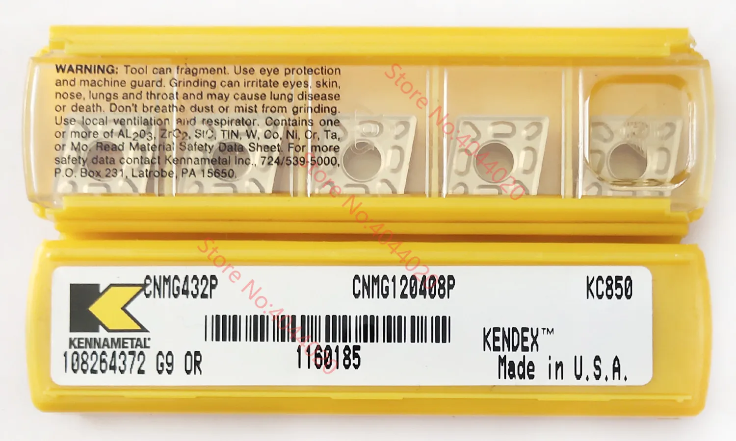 Imagem -06 - Inserção do Carboneto de Kennametal Cnmg120408ms Cnmg432ms Kc5025