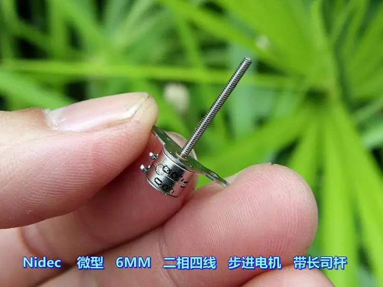 Miniature 6MM Stepper Motor Two-phase Four-wire with Long Screw DIY Production Miniature Screw Motor