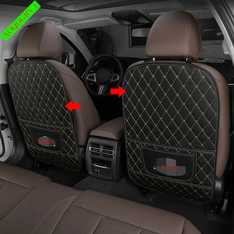 

Fits For Lexus RX/UX/lS/NX/ES Details about PU leather Car Seat Back Protectors Cover Pad Moulding Car Accessories 2PCS