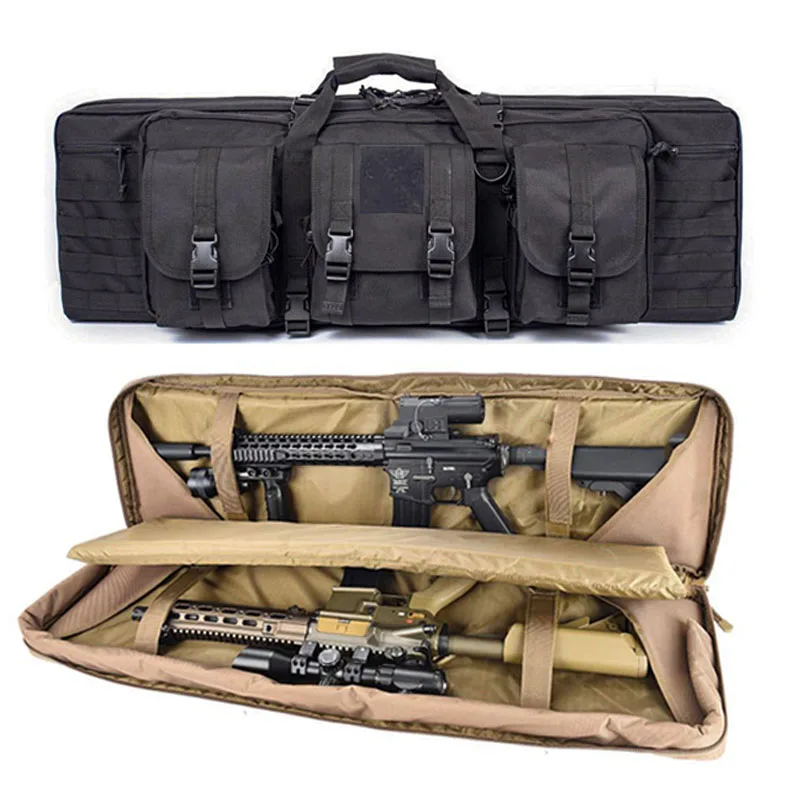 Tactical Double Rifle Bag Case, Carbine Backpack, Shooting Airsoft Shotgun Bag, Acessórios de Caça, M4, Ak47, AR 15, 36 ", 90cm