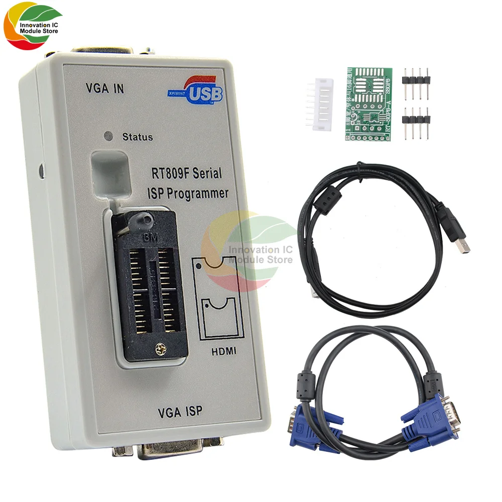 RT809F ISP Programmer/RT809 Alat Perbaikan Programmer Usb Lcd Terbaru 24-25-93 Seri IC