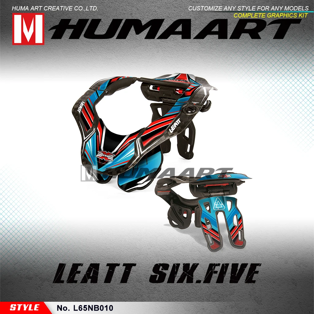 

Набор водонепроницаемых наклеек HUMAART MX, гоночная графика, наклейки для Leatt DBX GPX 6,5, шейный бандаж gpx6, 5 (артикул L65NB010)