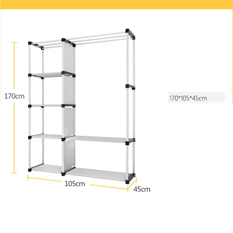 Delivery normal DIY Non-woven fold Portable Storage furniture When the quarter wardrobe Cabinet bedroom furniture wardrobe