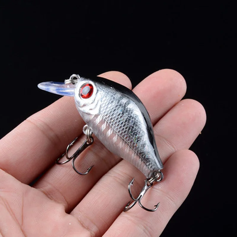 1PCS Crankbait Fishing Lure 5.5Cm 9g Hard Minnow Wobbler Fat Crank Leurre Fishing Tackle Isca Artificial Bait Pesca Fishing Lure