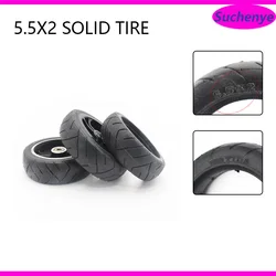 Jackhot Nes carbon fiber scooter solid tire with alloy rim High-quality 5.5x2 Solid wheels 5.5*2 tubeless Fast F0