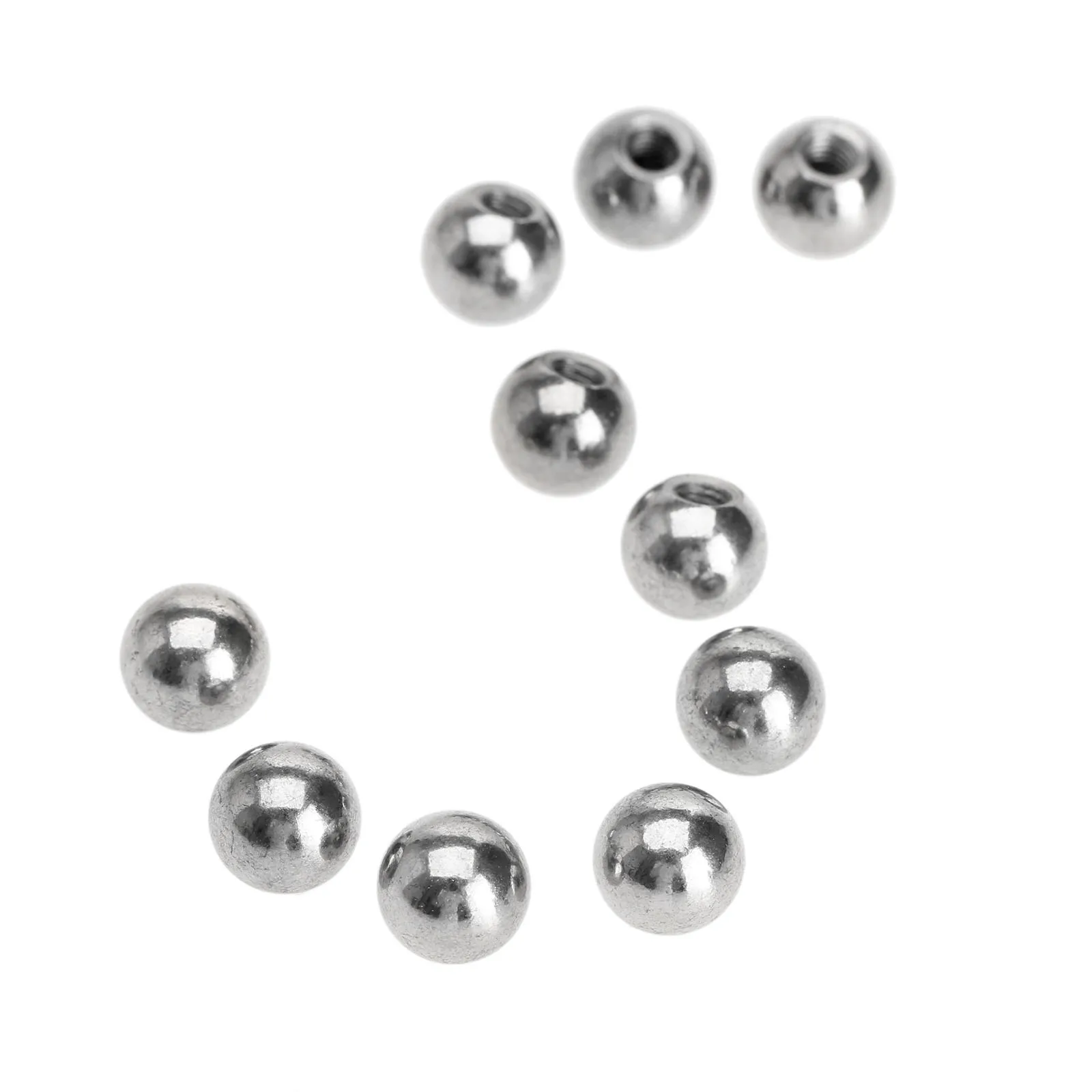 10pcs 3D Printer M4 x 10mm Threaded Stainless Steel Ball Rod Ends For Kossel 3Dprinter Magnetic Joints 3D Printer Part