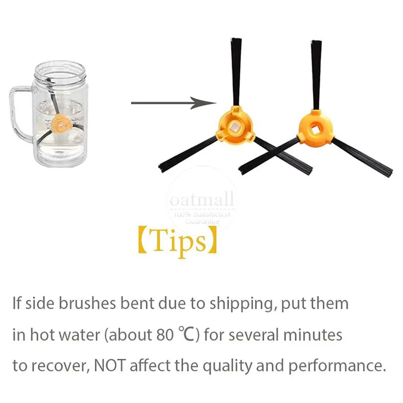 Side Brush Accessories For Ecovacs DEEBOT N79S N79 Cecotec Conga Excellence 990 5040 Eufy RoboVac 11 11C Iboto Aqua V710