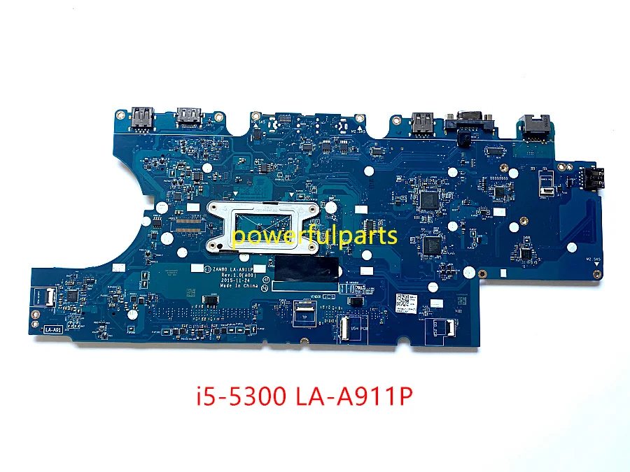 For DELL Latitude E5550 Laptop Motherboard CPU i5-5300 ZAM80 LA-A911P CN-0W4CTJ 0W4CTJ Mainboard Working Good