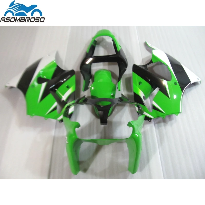 

Upgrading your Injection Motorcycle for Kawasaki Ninja ZX6R fairing kit 2000 2001 2002 black green set ZX6R 00 01 02 WA21