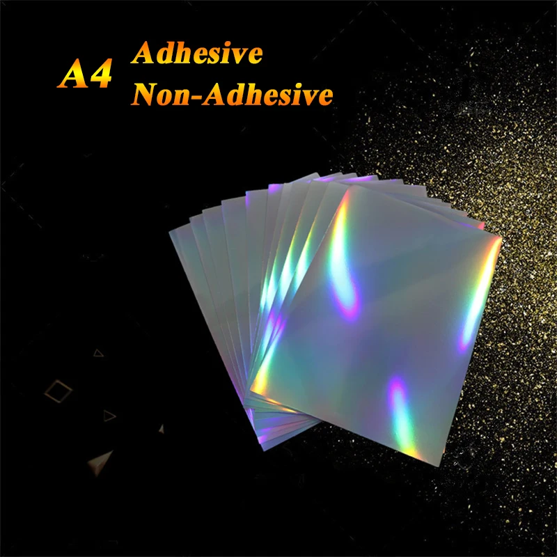 A4 adhesive seven color laser photo paper ink jet printing colorful reflective photographic paper silver printing film